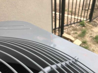 Dented AC Fan Cover