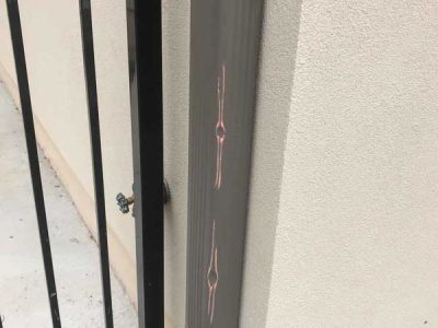 Dented Gutter Downspouts